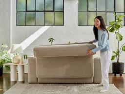 Sofa Bed Queen Slider Flat White Lifestyle 2