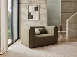 AU PDP Dreamy Modular Sofa Armchair 1.5-Seater Green Wattle Lifestyle 2