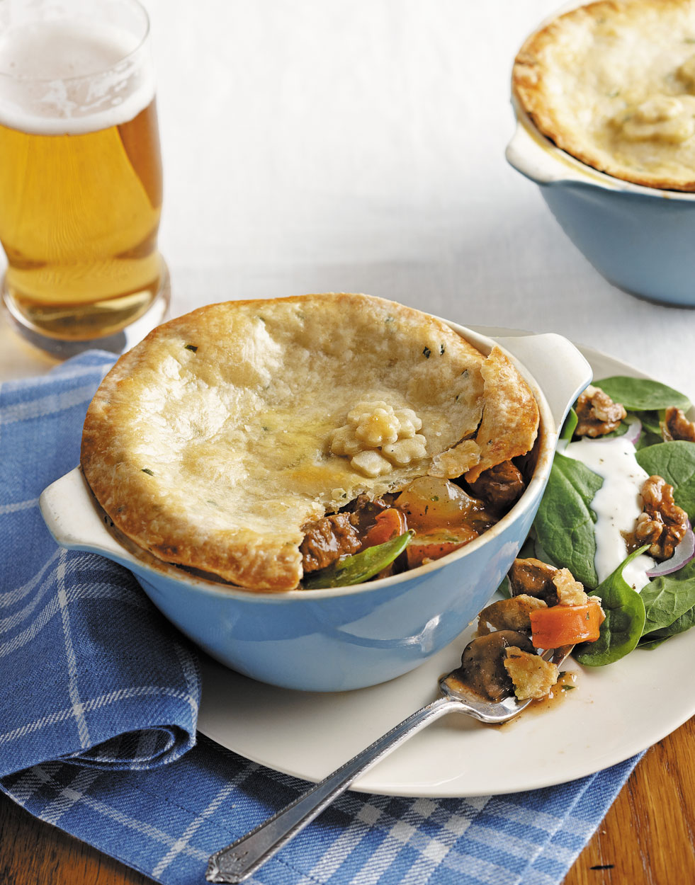 Beef Pot Pies with Spring Vegetables Recipe