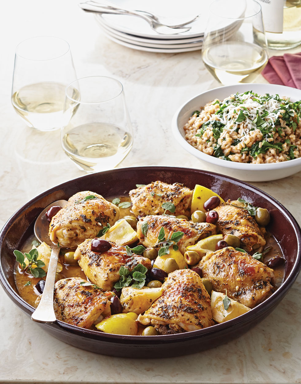 Roasted Chicken Thighs with Olives & Lemons Recipe