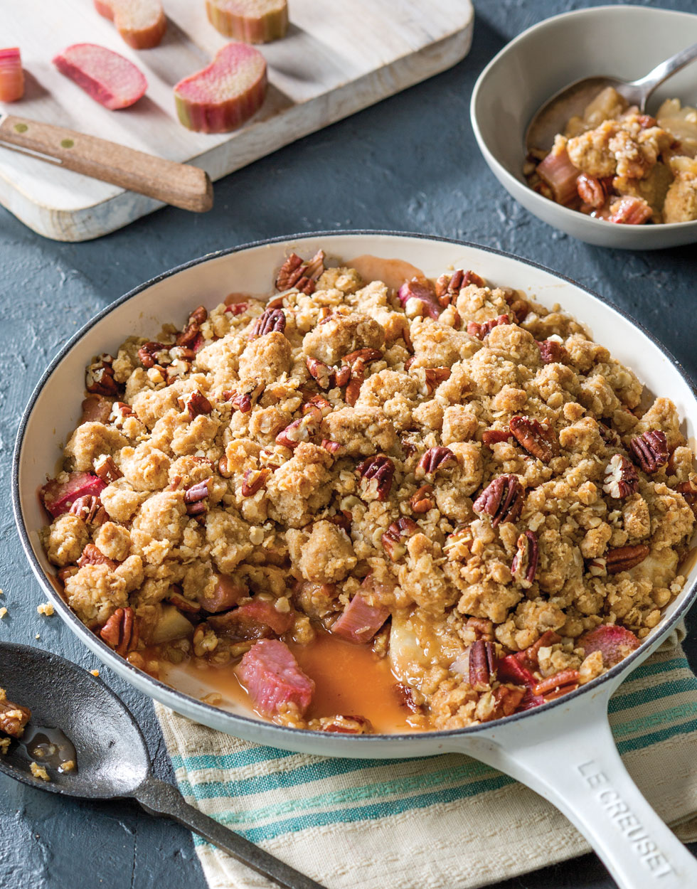 Rhubarb-Pear Crisp Recipe