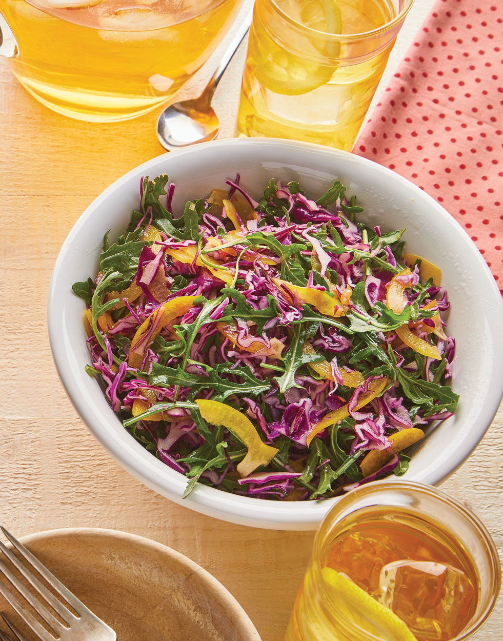 Red Cabbage & Arugula Slaw