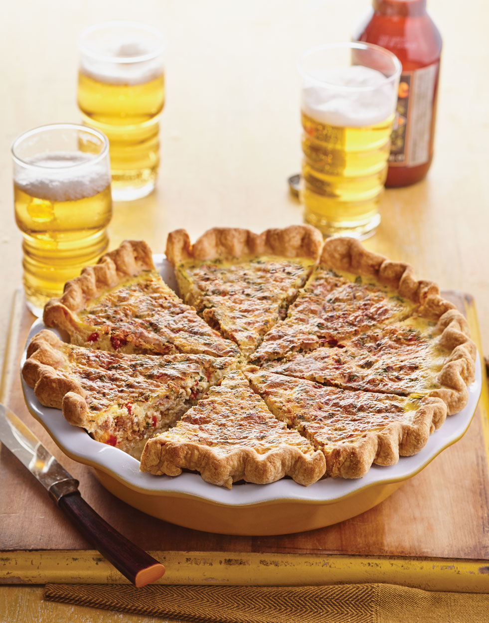 Italian Sausage Quiche with Roasted Red Peppers Recipe