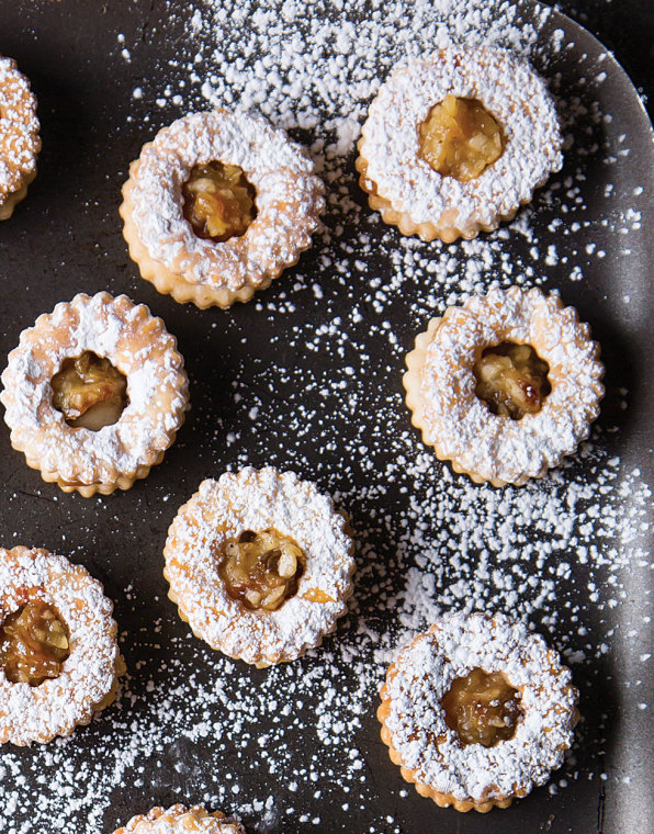 Apple Pie Linzer Cookies