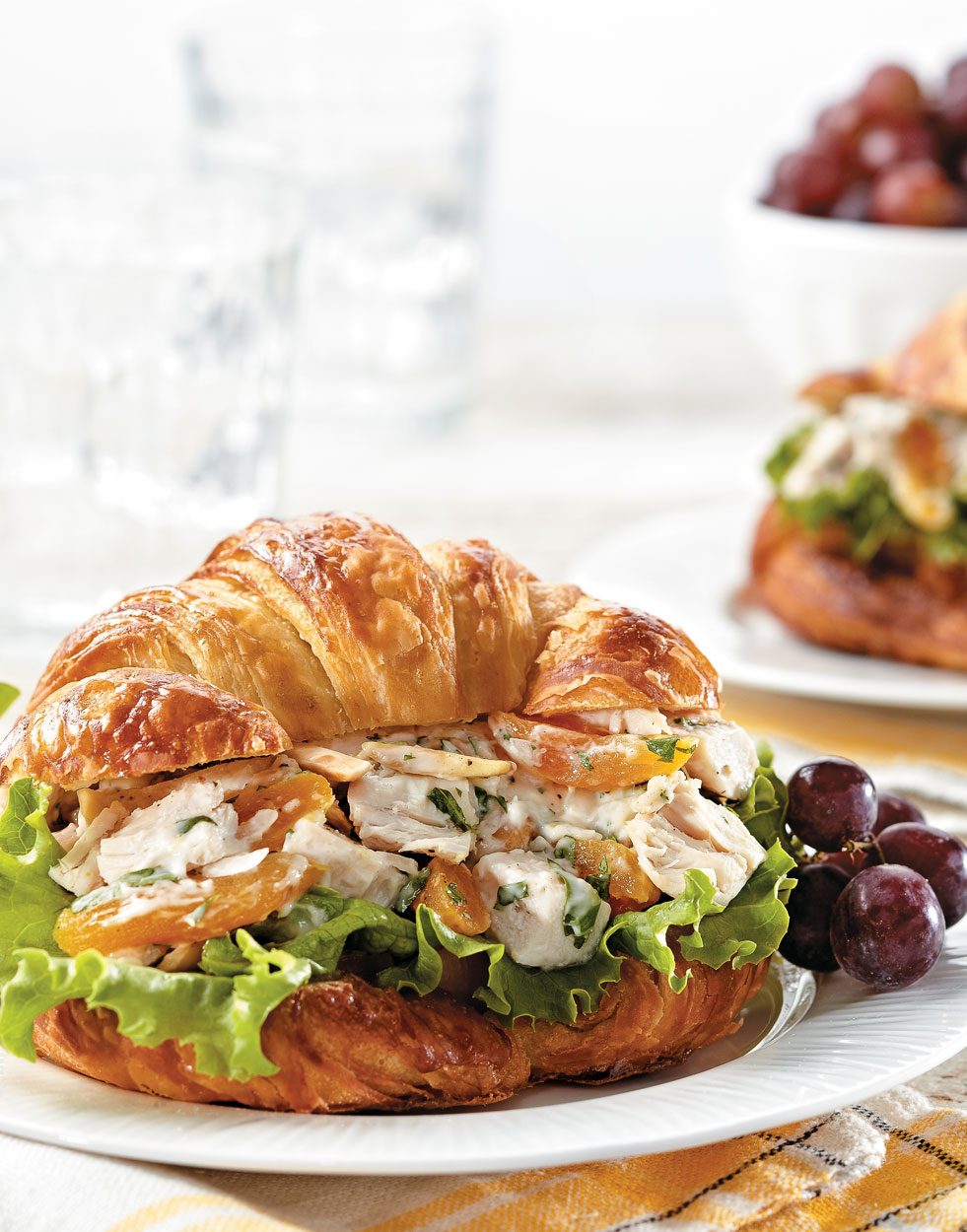 Chicken Salad Sandwich with Apricots & Almonds Recipe