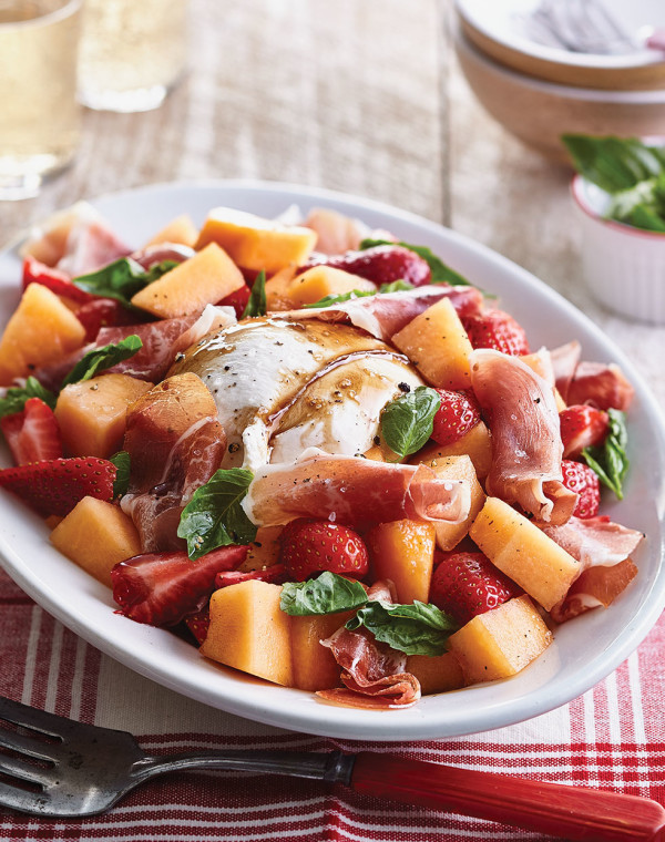 Cantaloupe-Strawberry Salad 