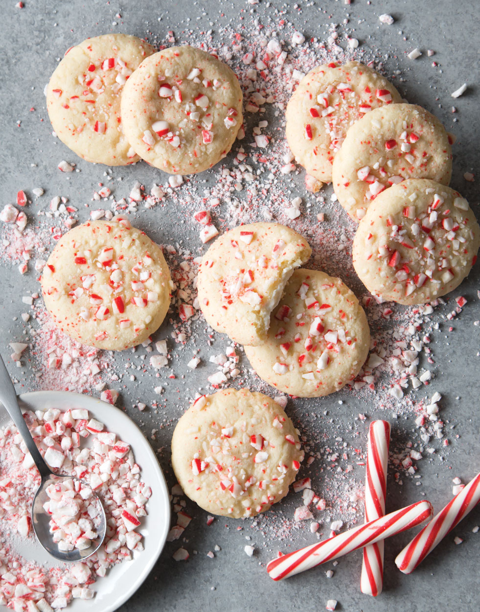 Cream Cheese-Stuffed Peppermint Sugar Cookies