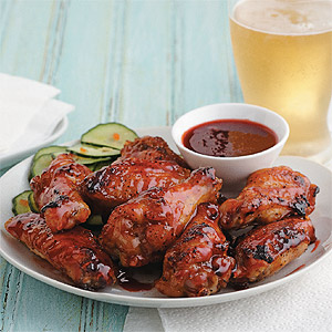 Bold & Spicy Chicken Wings with Cranberry Glaze
