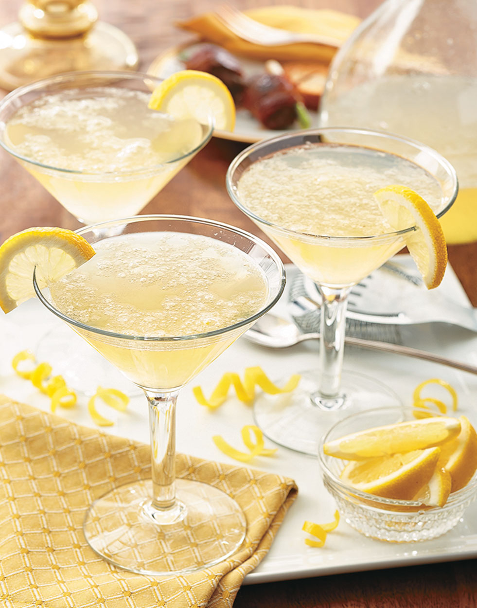 Sparkling Lemon Drop Martini