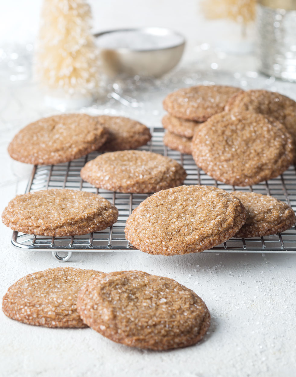 Ginger-Cardamom Molasses Cookies