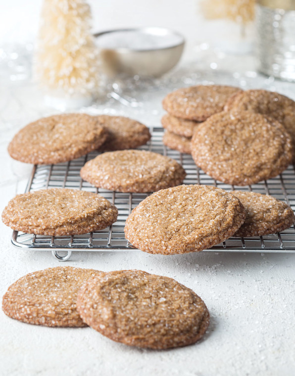 Ginger-Cardamom Molasses Cookies