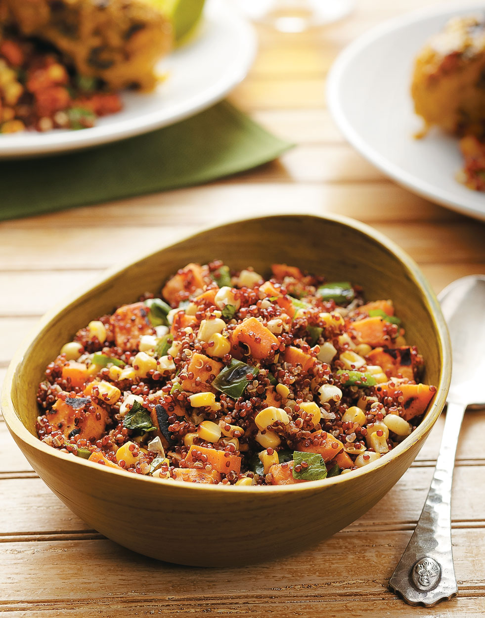 Quinoa Salad with Corn & Sweet Potatoes Recipe