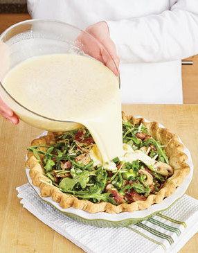 Asparagus-and-Mushroom-Quiche-with-Arugula-and-Prosciutto-Step2