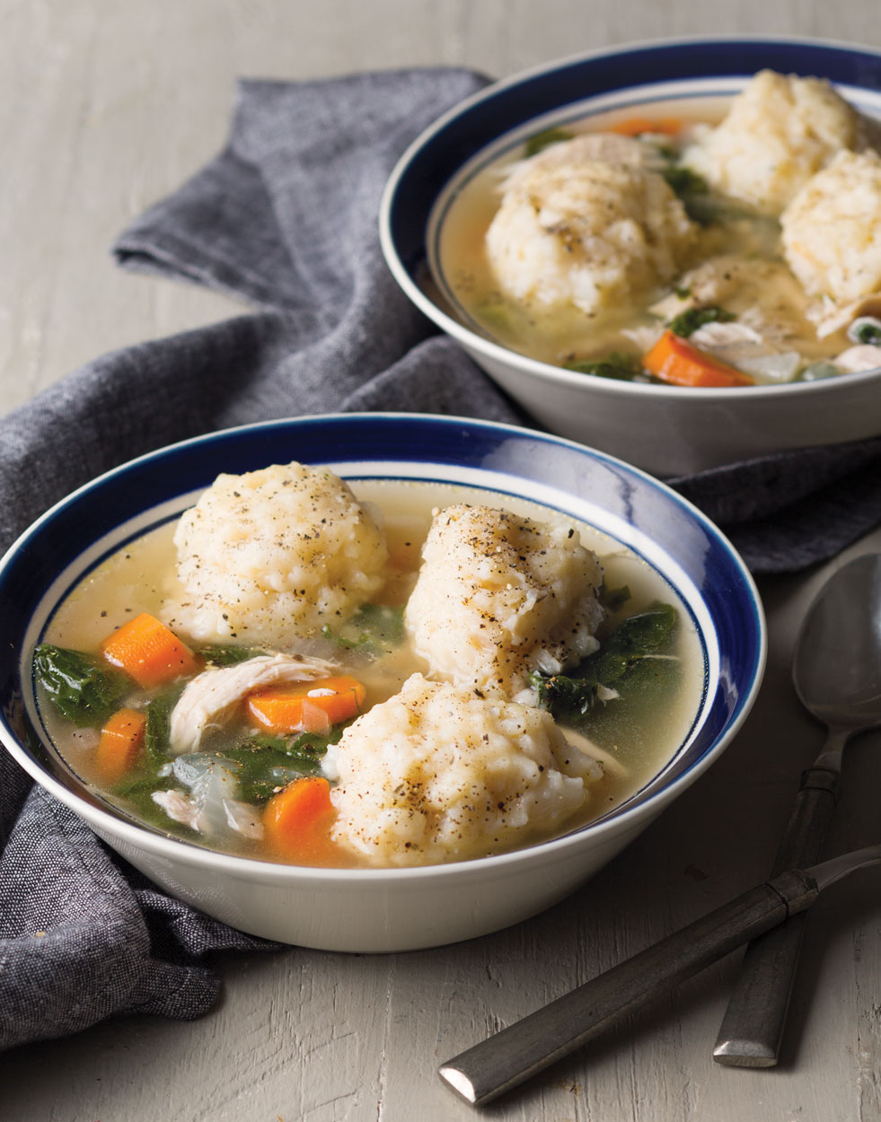 Chicken Soup with Turnip Dumplings Recipe