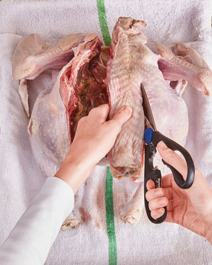 How to Spatchcock a Turkey — Step 2: Remove the Backbone