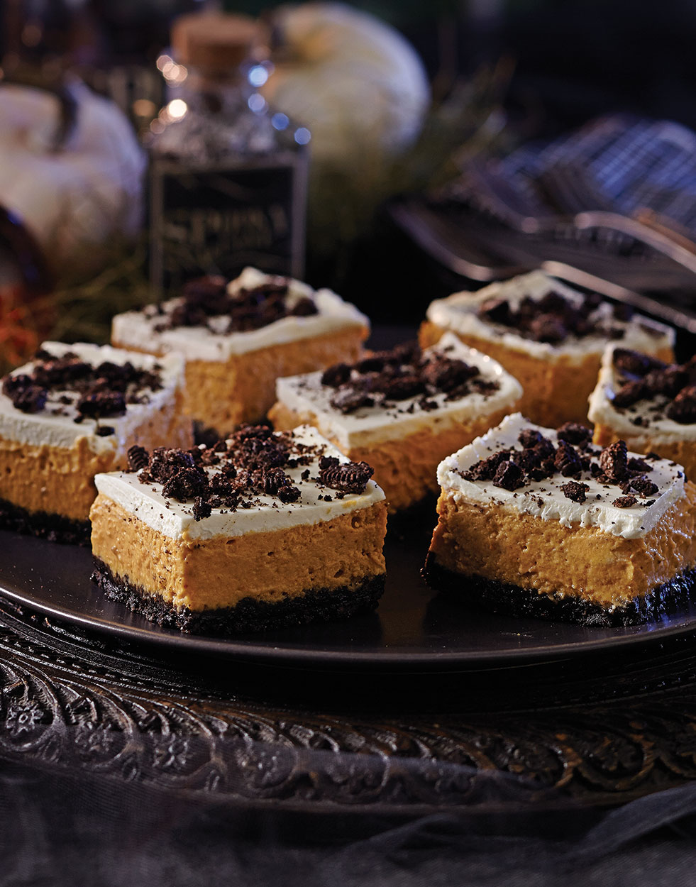 Pumpkin Cheesecake Bars