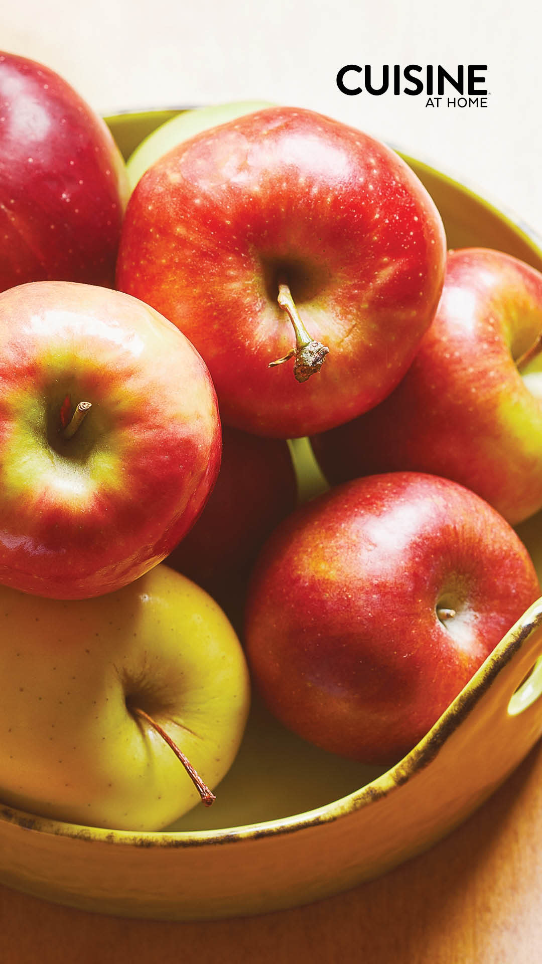 Free mobile wallpaper image with apples from Cuisine at Home