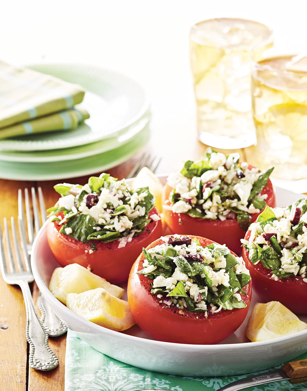 Greek Stuffed Tomatoes