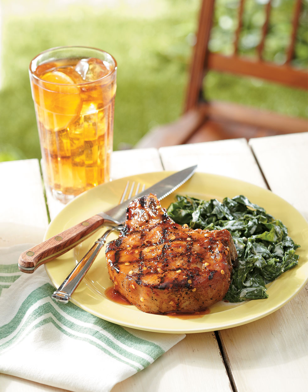 Glazed & Grilled Pork Chops