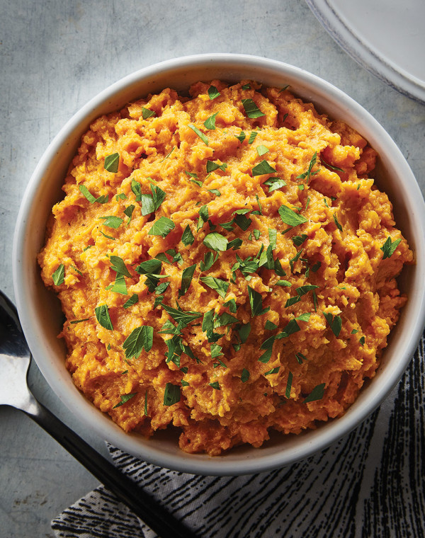 Country Smashed Sweet Potatoes