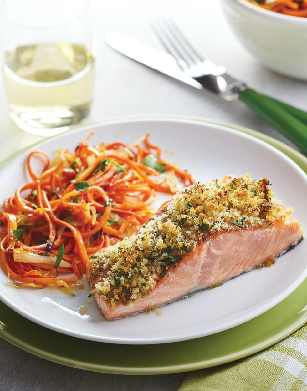 Baked Salmon with Honey-Mustard Glaze