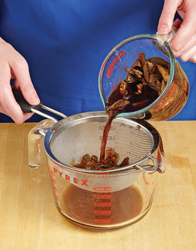 For optimal flavor, reserve the porcini soaking liquid. Add it to the stew with the wine and beef broth.