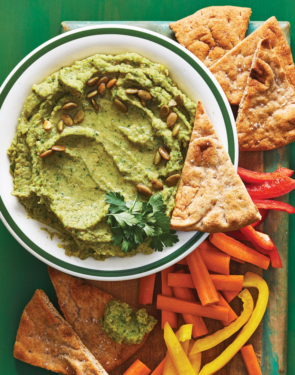 Avocado Hummus with Pepitas Recipe