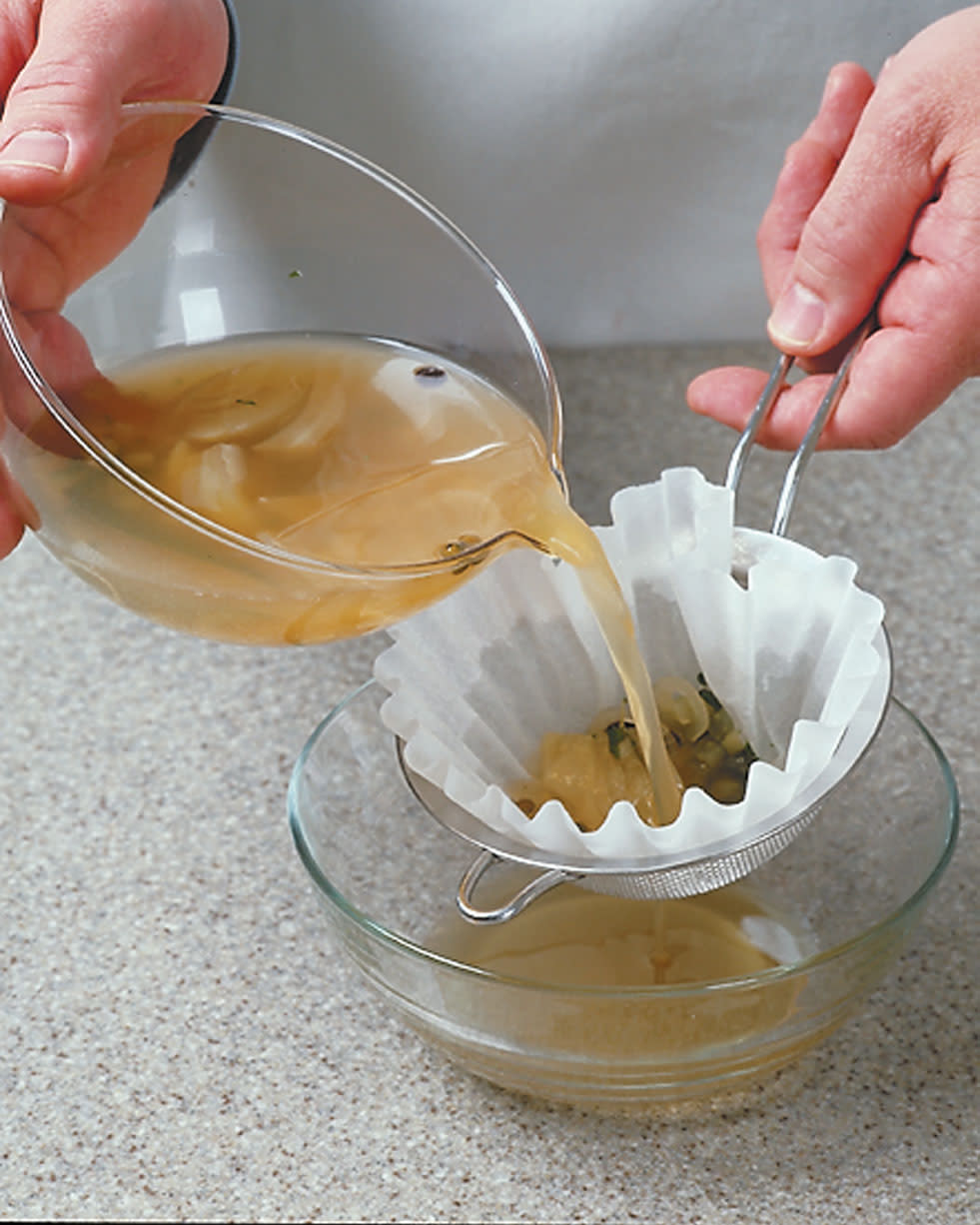 Use a Coffee Filter to Strain Stocks and Sauces