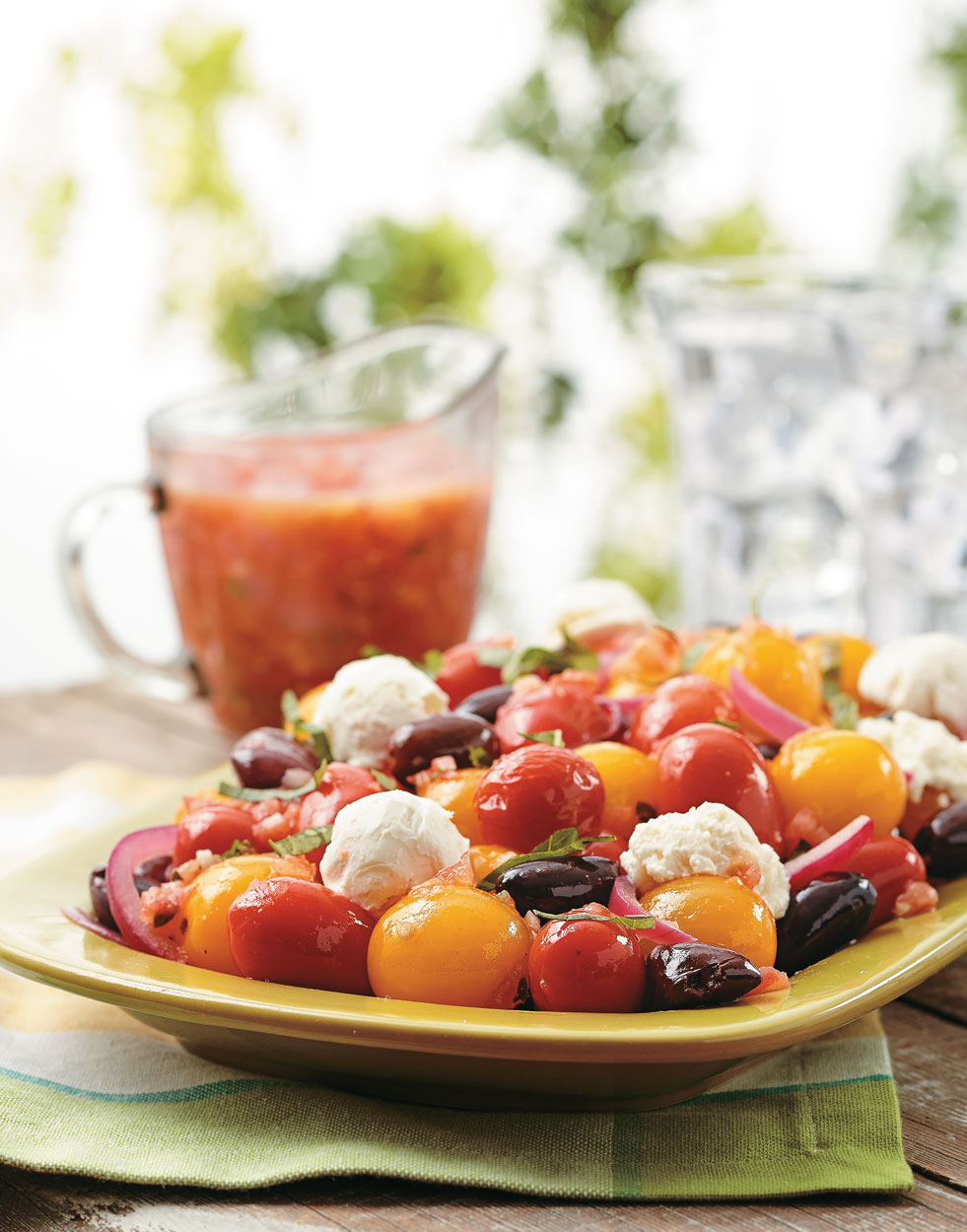 Sautéed Tomatoes with Tomato-Basil Vinaigrette