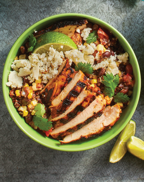 Quito Quinoa Bowl with grilled chicken