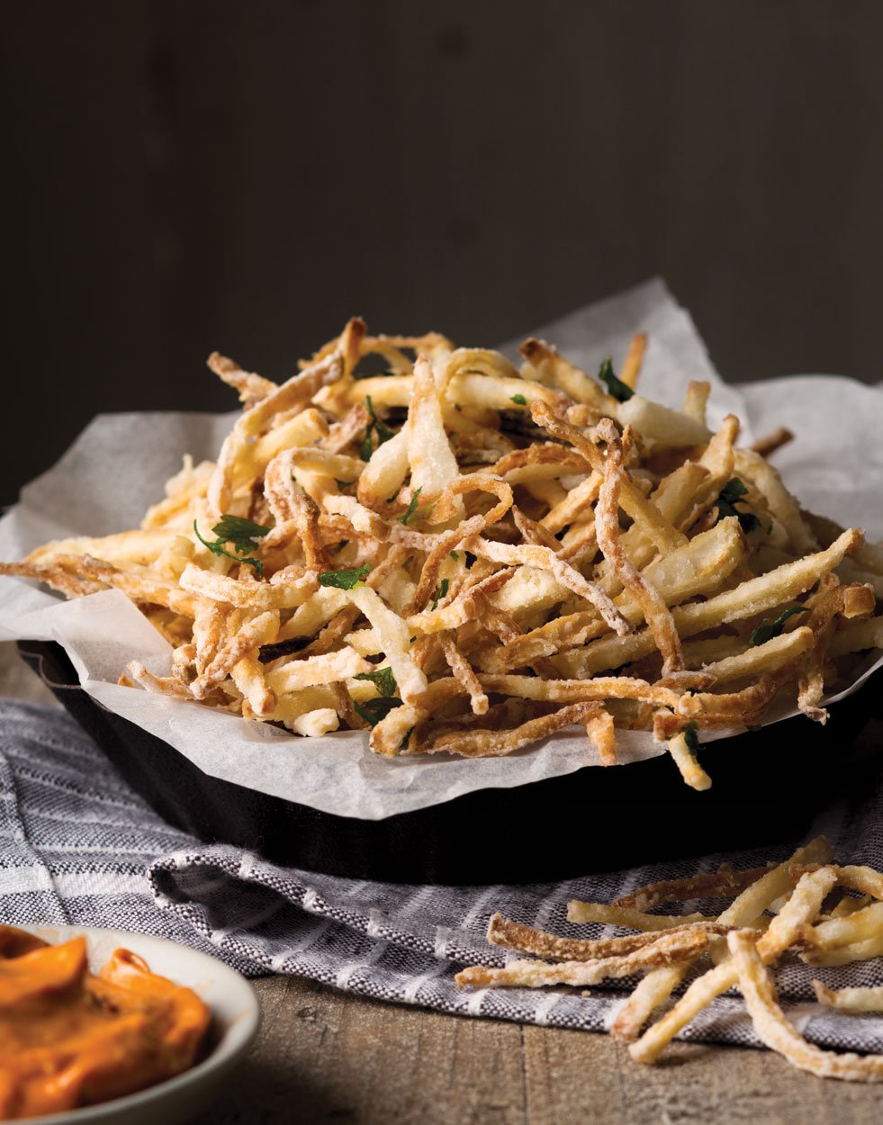 Fried Shoestring Turnips