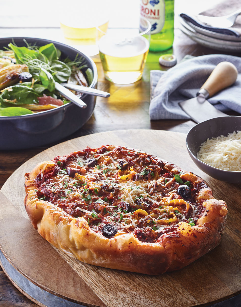 Slow Cooker Deep-Dish Pizza Recipe