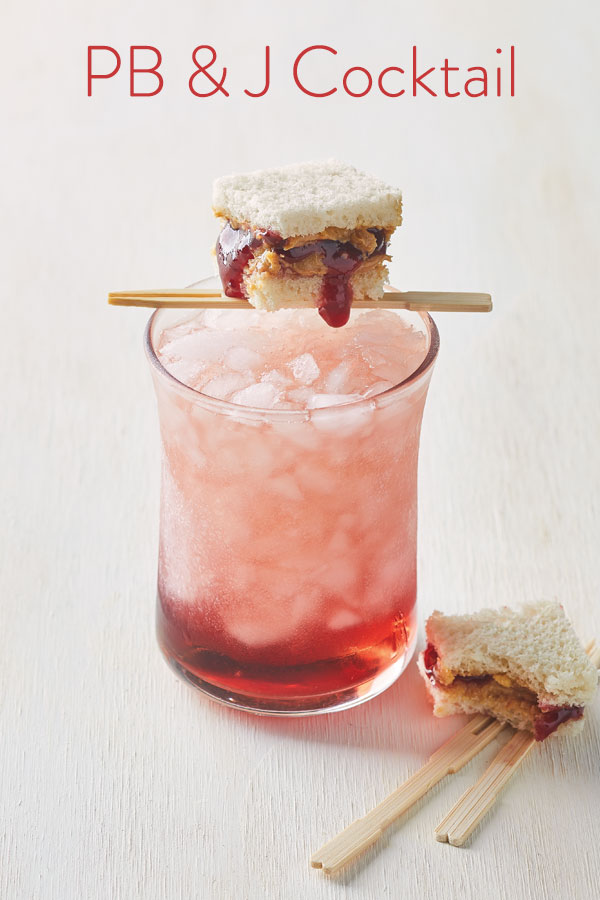 Peanut Butter & Jelly Cocktail with Skrewball Peanut Butter Whiskey