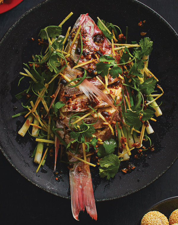 Steamed Whole Fish with fermented black bean sauce