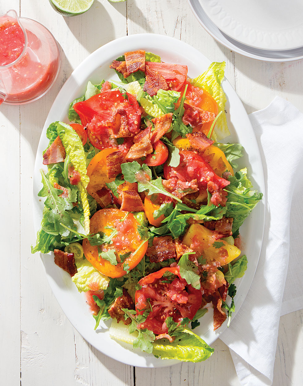 BLT Salad with Tomato-Lime Vinaigrette