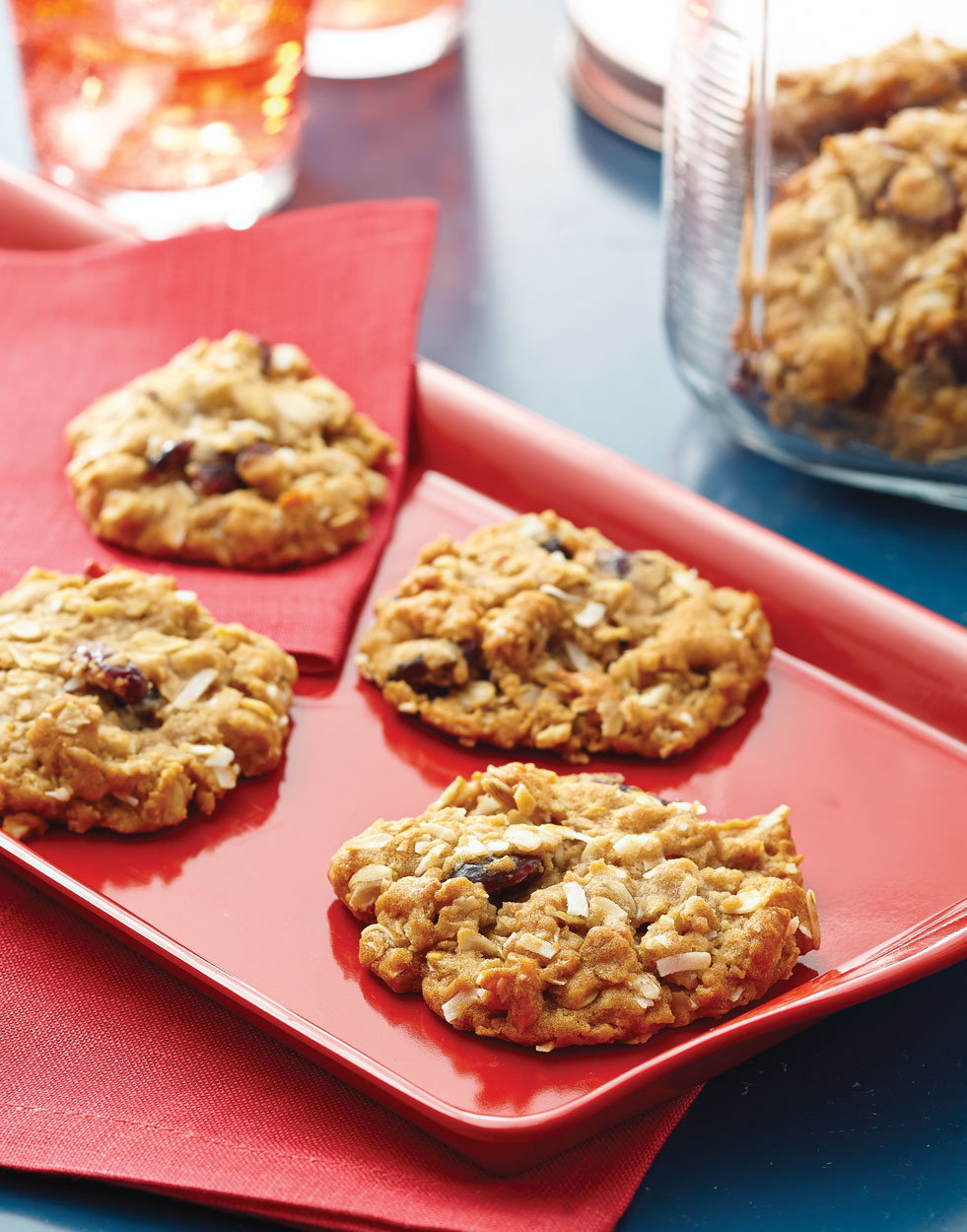 Anzac Biscuits with dried cranberries