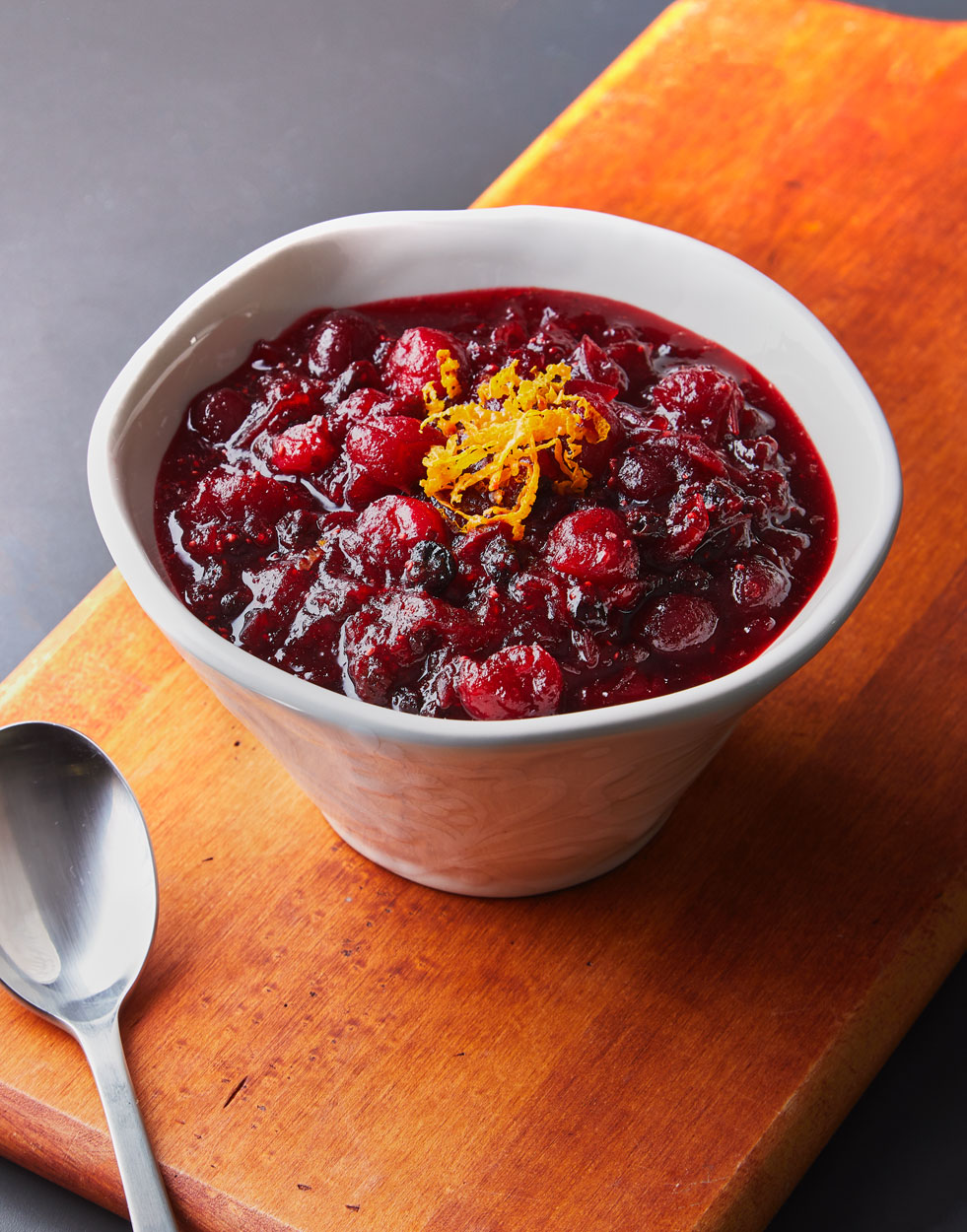 Cranberry Sauce with Crème de Cassis & Currants