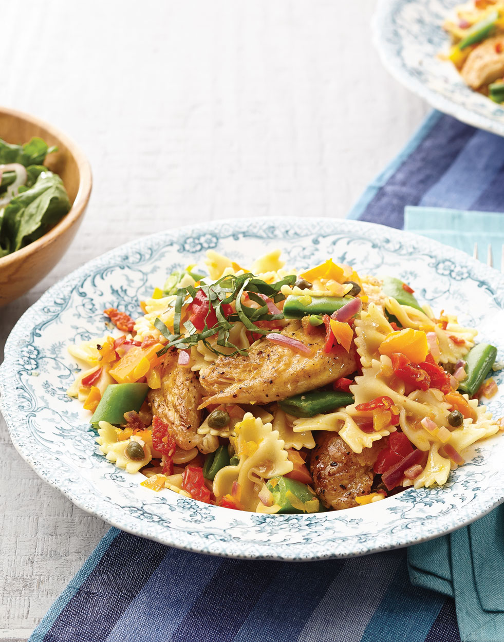 Confetti Pasta with chicken tenders Recipe