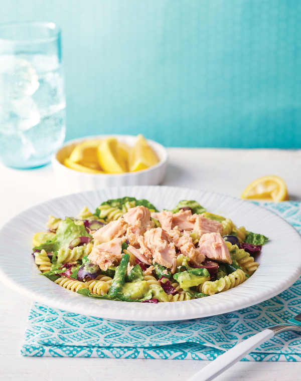 Niçoise Pasta Salad with Basil Dressing