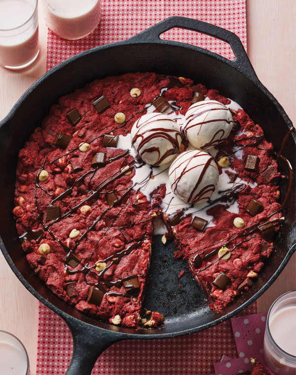 Red Velvet Skillet Cookie