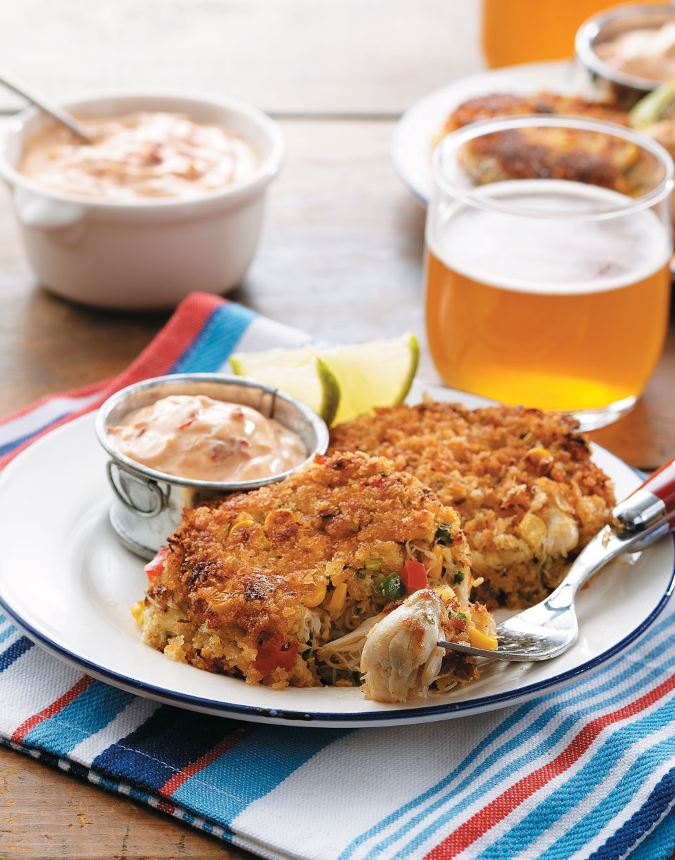 Southwestern Crab Cakes with Chipotle-Lime Aioli Recipe