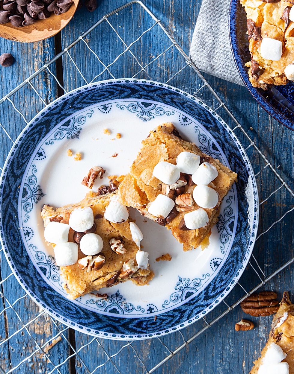 Sweet Potato and Marshmallow Blondies