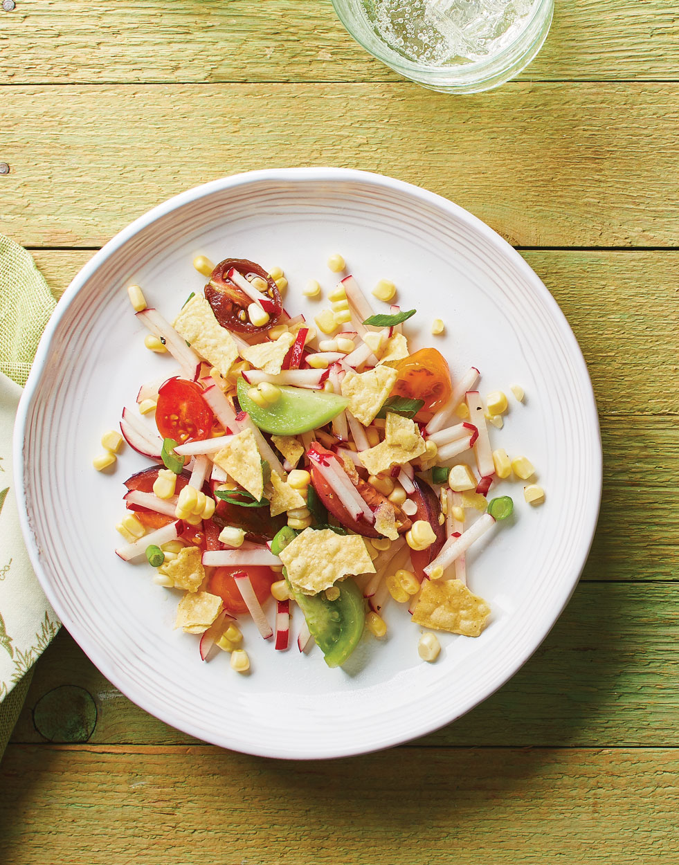 Corn, Radish, Tomato & Tortilla Chip Salad