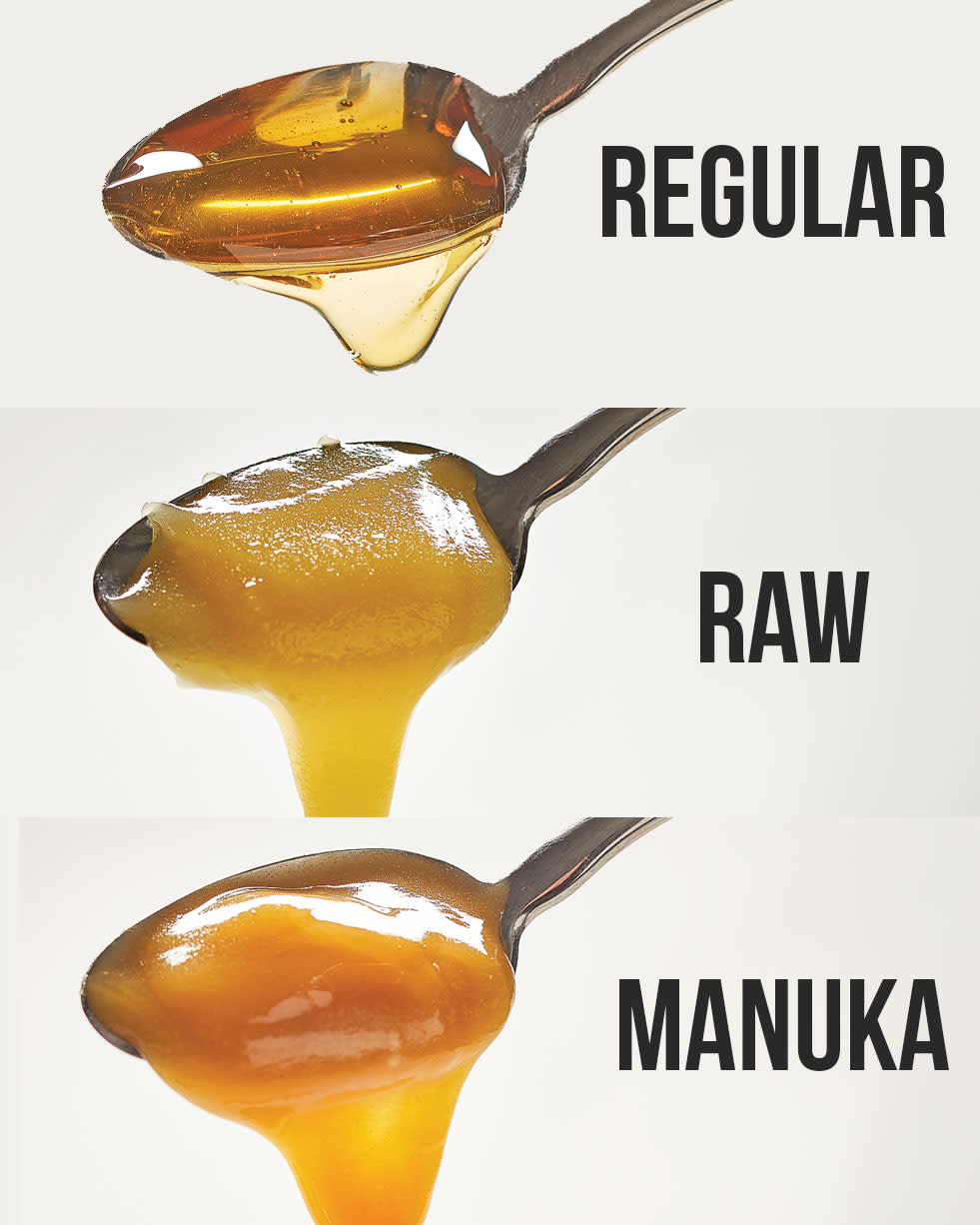 What is the difference between regular, raw, and manuka honey?