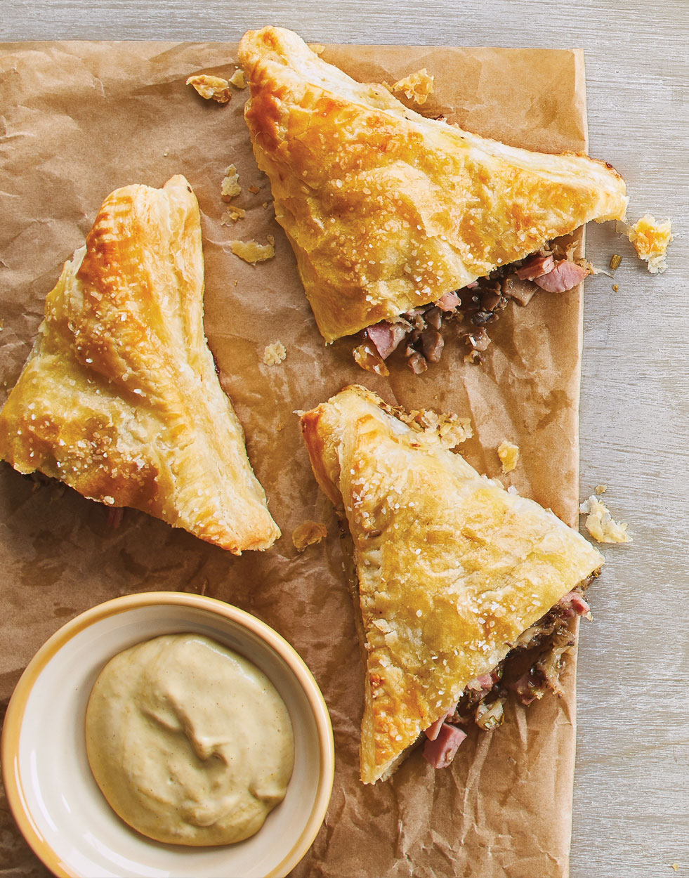 Mushroom Turnovers With Ham & Swiss Cheese Recipe