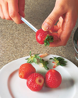 Hulling Strawberries