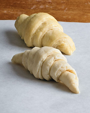 Croissant-Dough-Step11: Croissants ready to bake