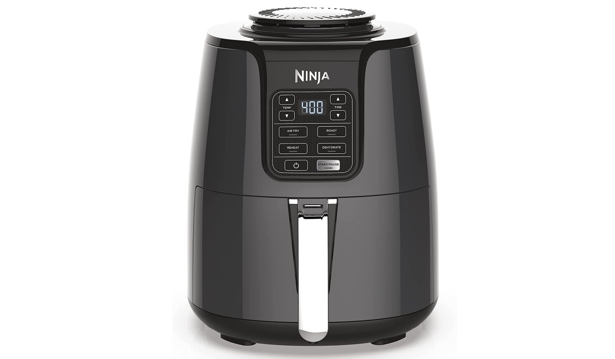 NINJA AF101 Air Fryer Crisp Roast Reheat Dehydrate Quick & Easy 4 Quart  Grey