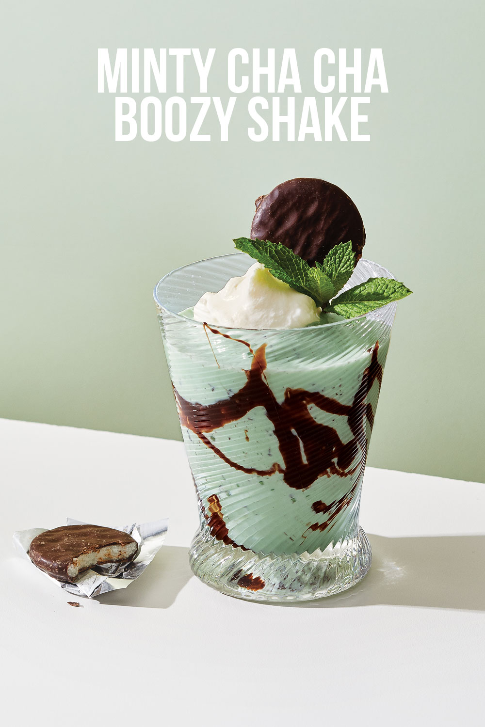 Minty Cha Cha Boozy Shake