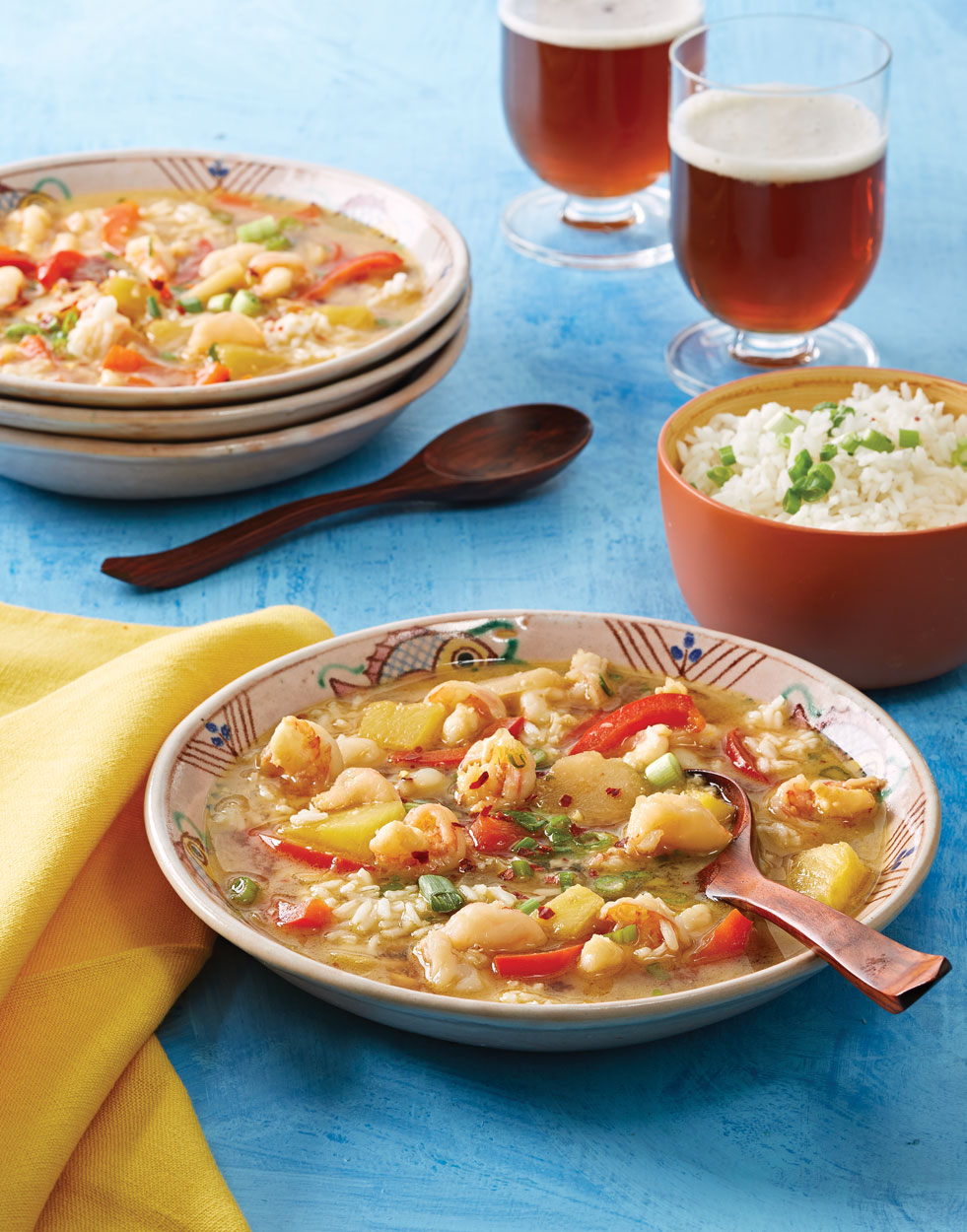 Tahitian Shrimp Soup with Pineapple